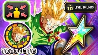 100% NEW F2P INT SSJ KID TRUNKS LEVEL 10 LINKS SHOWCASE! Dragon Ball Z Dokkan Battle