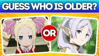  Guess which Anime Character is Oldest  Anime Quiz