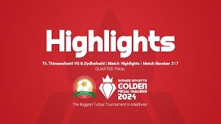 [MATCH HIGHLIGHTS] Sonee Sports Golden Futsal Challenge 2024 | Th.Thimarafushi VS B.Eydhafushi