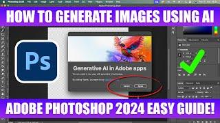 How To Use Generative AI In Adobe Photoshop 2024: Turn words Into Images!