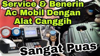  SERVICE AC MOBIL PAKE  ALAT CANGGIH‼️ AKURASINYA TEPAT