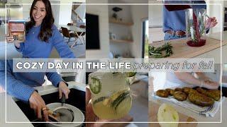 COZY DAY IN THE LIFE | cooking, organizing & preparing for fall 