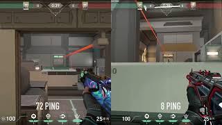 How ping affects Valorants peekers advantage!