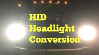 How to install HID Headlight Bulbs in a Truck | 1995 Ford F150