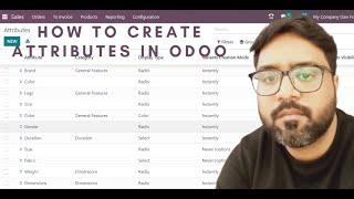 How to create attributes in Odoo