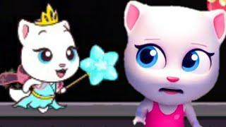 Talking Tom Candy Run Candy Princess Angela Max Level vs Roy Raccoon Gameplay