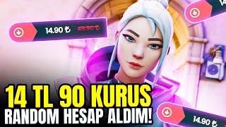 14 TL 90 KURUŞA EFSANE RANDOM HESAP ALDIM VE DERECELİ GİRDİM! Valorant