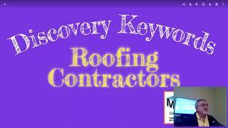 Discovery Keywords for Roofing Contractors