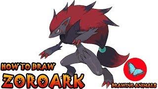 How To Draw Zoroark Pokemon | Drawing Animals