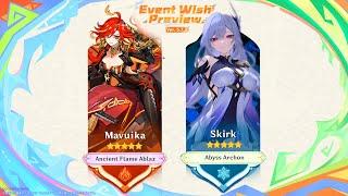 F2P AREN'T READY FOR VERSION 5.7 BANNERS! BOTH MAVUIKA AND SKIRK IN 5.7 - Genshin Impact