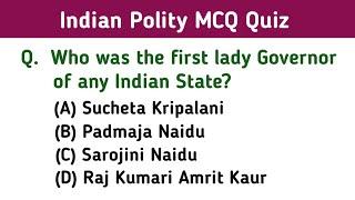 Indian Polity MCQs Quiz (Set 22) | Important For All Competitive Exams.
