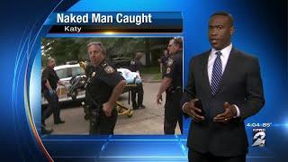 Naked man escapes police, captured