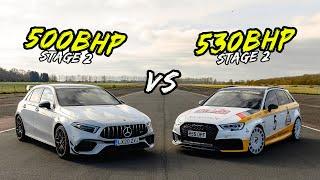 530BHP STAGE 2 AUDI RS3 VS 500BHP STAGE 2 MERC A45S - OG BATTLES