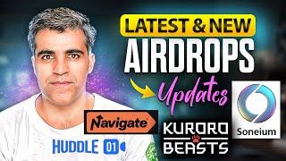 Latest Crypto Airdrop related Updates Seneium Navigate Kuroro Wild Alpha Huddle01