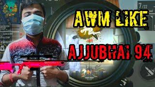 AWM like AJJUBHAI94? !!  Montage free fire !! Ruthless RusHer!!