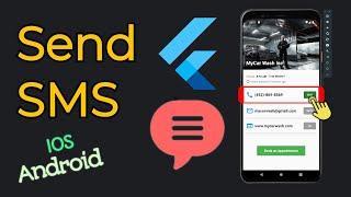 Flutter - How To Send SMS from you APP - URL Launcher - 2023