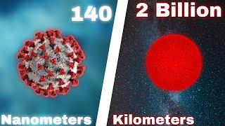 The Ultimate Size Comparison of 2024 - 329 Objects - Scale Of The Universe