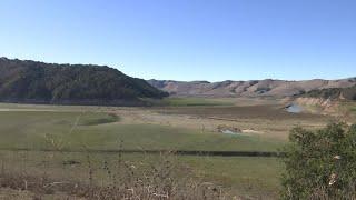 Twitchell Reservoir now fully drained, water no longer running in Santa Maria River