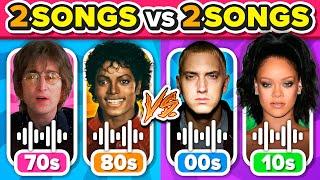 70/80s vs 00/10s: Save One Song  (2 SONGS vs 2 SONGS) | Music Quiz Challenge