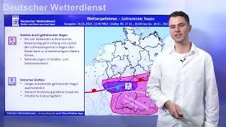 16.01.2024 Unwetterwarnung - Deutscher Wetterdienst (DWD)