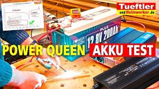 Power Queen LifePo4-Test - LiFePo4 Ladegerät und 200 Ah Akku - Tüftler DIY #tueftler
