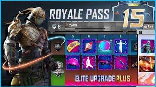 SEASON 15 PUBG MOBILE |PUBG MOBILE SEASON 15 |SEASON 15 PUBG MOBILE ROYALPASS 1 TO 100 LEVEL REWARDS