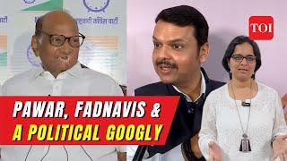 Who threw the political googly - Sharad Pawar or Devendra Fadnavis?