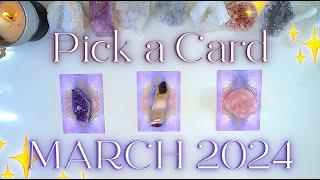 ️ MARCH 2024 ️ Messages & Predictions  Detailed Pick a Card Tarot Reading