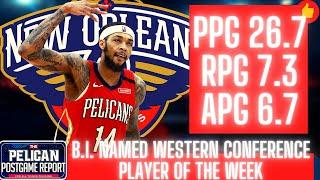 Pelican Post game Report: B.I. Named Player Of The Week