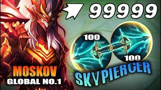 TOP 1 GLOBAL MOSKOV SKY PIERCER BUILD IS RIDICULOUSLY OVERPOWERED! HARD CARRY DARK SYSTEM TEAM!