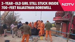 Rajasthan News | 3-Year-Old Girl Still Stuck Inside 700-Feet Rajasthan Borewell