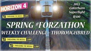 Spring #Forzathon Weekly Challenge Thoroughbred - Threading the Needle Skills Forza Horizon 4 [FH4]