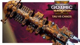 BATTLEFLEET GOTHIC ARMADA 2 | Tau Merchant vs Chaos (1v1 Gameplay Ranked Battle 28)