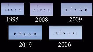 PIXAR Animation Studios Opening Logo Comparison (1995, 2006, 2008, 2009, & 2019)