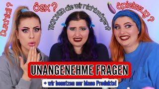 SE**SPIELZEUG ?  Wir beantworten UNANGENEHME Fragen und schminken uns nur mit  BLAUEN Produkten!