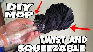 HOW TO MAKE TWIST AND SQUEEZABLE MOP | Home Made Floor Cleaning Mop | DIY Mop | HandsMinds Artcraft