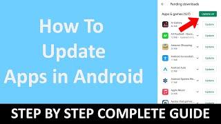 How to Update All Apps On Android | Update Apps on Android 2024