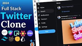 Build and Deploy: TWITTER Clone with Next, Auth, Prisma, Neon, Tailwind & Stripe (2024) | Part 1/2