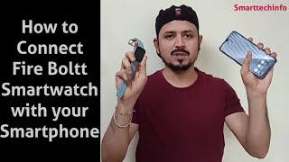 How to connect Fire Boltt Smartwatch with your Smartphone | Download Da Fit App