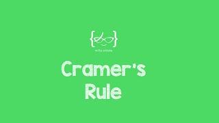 Cramer's Rule