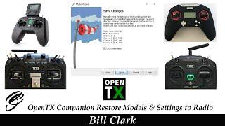 OpenTX Companion Restore Models & Settings to Radio