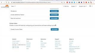 Custom Domain Creator Training Create Cloudflare Token