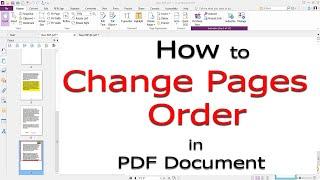 How to Change the Page Order in a PDF in Foxit PhantomPDF