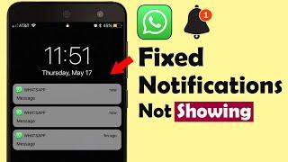 How To Fix Whatsapp Notification Not Showing on Home Screen - Fix Whatsapp Notification Problem