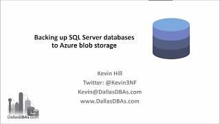 Backup SQL Server to Azure Blob Storage