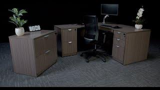 L Shaped Desk by Boss Office Products