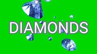 Diamonds Green Screen Effect Video