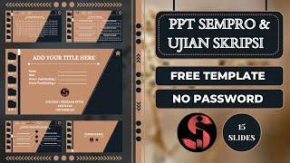 PPT AESTHETIC ‼️ Powerpoint Sidang Skripsi Kualitatif #freetemplate #powerpoint #tutorial #canva