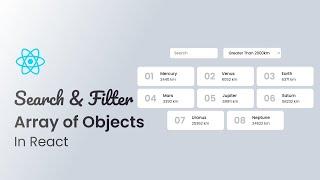 How To Search Filter Array of Objects in React JS