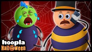 Halloween Rhymes For Kids | Five Funny Spiders Crawling On The Web | Hoopla Halloween